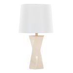 Curvo Square Cream Ceramic Contemporary Table Lamp 14 Curvo Square Cream Ceramic Contemporary Table Lamp