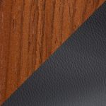 Curvo Walnut Black Faux Leather High-Back Contemporary Chairs (Set of 2) 18 Curvo Walnut Black Faux Leather High-Back Contemporary Chairs (Set of 2)