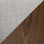 Curvo Walnut Light Grey Mid-Century Modern Barstool (Set of 2)