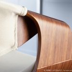 Curvo Walnut Wood Cream Fabric Mid-Century Modern Chairs (Set of 2) 25 Curvo Walnut Wood Cream Fabric Mid-Century Modern Chairs (Set of 2)