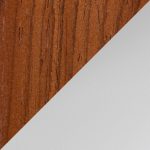 Curvo Walnut Wood White Faux Leather Contemporary Dining Chairs (Set of 2) 18 Curvo Walnut Wood White Faux Leather Contemporary Dining Chairs (Set of 2)