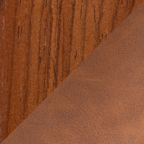 Curvo Walnut and Camel Contemporary Upholstered Chairs Set of 2 8