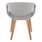 Curvo Zebra Wood Grey Fabric Contemporary Chair (Set of 2) 15 Curvo Zebra Wood Grey Fabric Contemporary Chair (Set of 2)