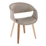 Curvo Zebra Wood Light Grey Contemporary Chairs (Set of 2) 12 Curvo Zebra Wood Light Grey Contemporary Chairs (Set of 2)