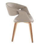 Curvo Zebra Wood Light Grey Contemporary Chairs (Set of 2) 13 Curvo Zebra Wood Light Grey Contemporary Chairs (Set of 2)