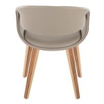 Curvo Zebra Wood Light Grey Contemporary Chairs (Set of 2) 15 Curvo Zebra Wood Light Grey Contemporary Chairs (Set of 2)