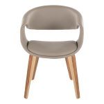 Curvo Zebra Wood Light Grey Contemporary Chairs (Set of 2) 16 Curvo Zebra Wood Light Grey Contemporary Chairs (Set of 2)