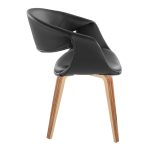 Curvo Zebra/Black Faux Leather Contemporary Chair (Set of 2) 13 Curvo Zebra/Black Faux Leather Contemporary Chair (Set of 2)