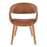 Curvo Zebra/Camel Faux Leather Contemporary Chair Set (Set of 2) 16 Curvo Zebra/Camel Faux Leather Contemporary Chair Set (Set of 2)