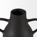 Cyrus Black Two handled Vase Decorative Object 24 Cyrus Black Two handled Vase Decorative Object