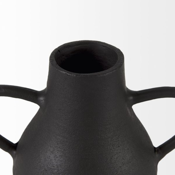Cyrus Black Two handled Vase Decorative Object 10