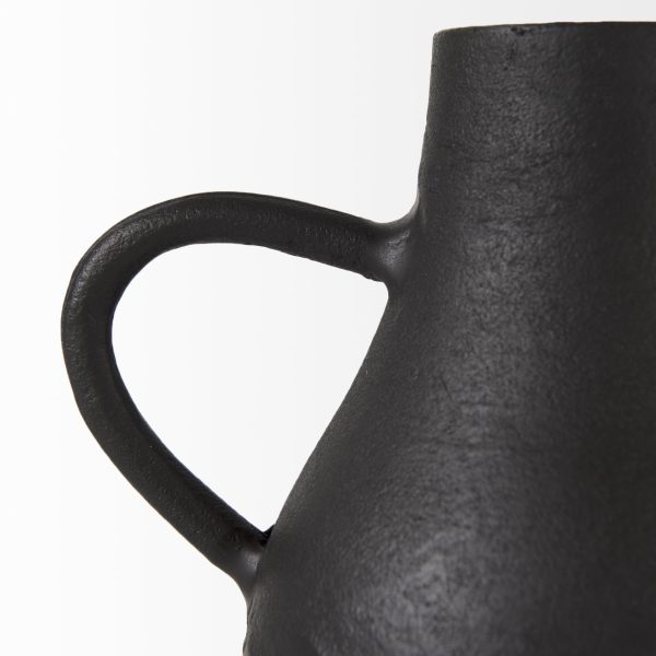 Cyrus Black Two handled Vase Decorative Object 11