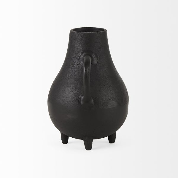 Cyrus Black Two handled Vase Decorative Object 6