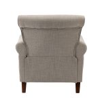 Cythnus Grey Linen Nailhead Trim Accent Armchair 9 Cythnus Grey Linen Nailhead Trim Accent Armchair