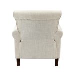 Cythnus Ivory Linen Nailhead Trim Accent Armchair 9 Cythnus Ivory Linen Nailhead Trim Accent Armchair
