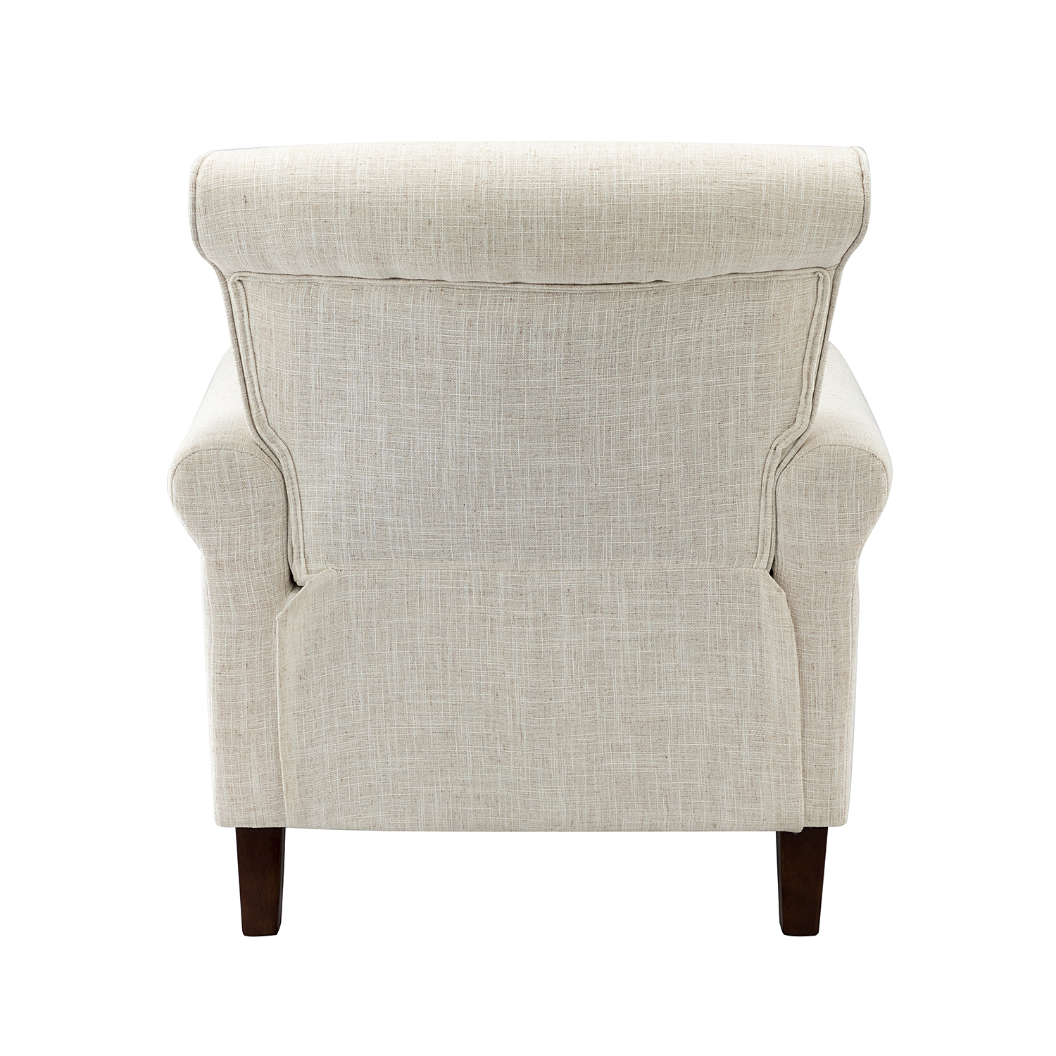 Cythnus Ivory Linen Nailhead Trim Accent Armchair 4 Cythnus Ivory Linen Nailhead Trim Accent Armchair - Image 4