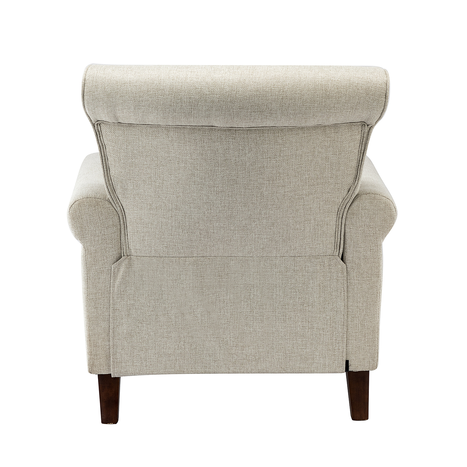 Cythnus Oatmeal Linen Nailhead Trim Accent Armchair 4 Cythnus Oatmeal Linen Nailhead Trim Accent Armchair - Image 4