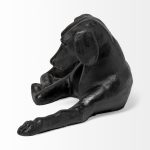 Czar 11L x 7W Black Metal Labrador Retriever
