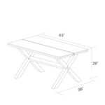 Rustic Solid Pine Wood Dining Table in Distressed Driftwood Finish 10 Rustic Solid Pine Wood Dining Table in Distressed Driftwood Finish