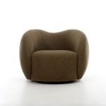 DUNE Army Teddy Fabric Swivel Lounge Chair 8 DUNE Army Teddy Fabric Swivel Lounge Chair