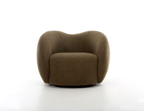 DUNE Army Teddy Fabric Swivel Lounge Chair 1 1
