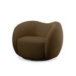 DUNE Army Teddy Fabric Swivel Lounge Chair 7 DUNE Army Teddy Fabric Swivel Lounge Chair