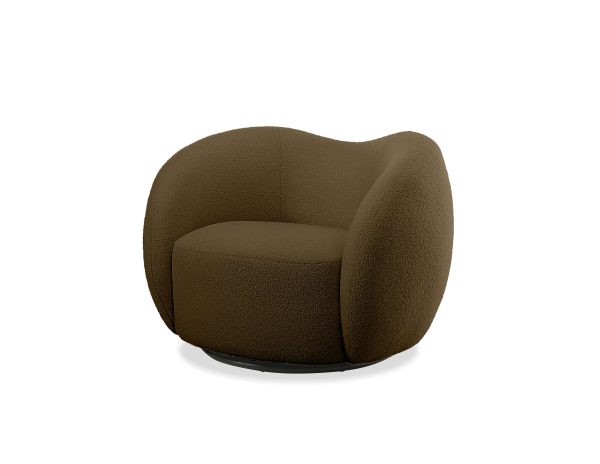 DUNE Army Teddy Fabric Swivel Lounge Chair 6