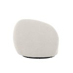 DUNE Cream Teddy Fabric Swivel Lounge Chair 9 DUNE Cream Teddy Fabric Swivel Lounge Chair