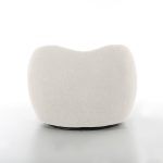 DUNE Cream Teddy Fabric Swivel Lounge Chair 10 DUNE Cream Teddy Fabric Swivel Lounge Chair