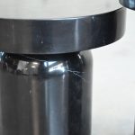 DURO Low Black Marble Glued End Table 16 inch 7 DURO Low Black Marble Glued End Table 16 inch