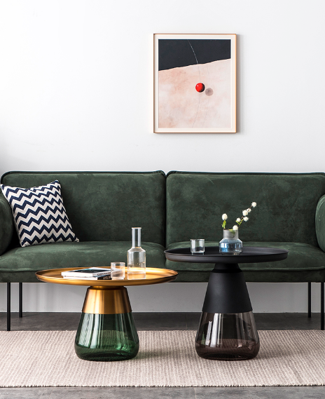 DUVERRE Smoke Glass Matte Black Aluminum End Table 6 DUVERRE Smoke Glass Matte Black Aluminum End Table - Image 6