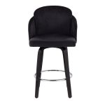 Dahlia Black Velvet Contemporary Counter Stool (Set of 2) 19 Dahlia Black Velvet Contemporary Counter Stool (Set of 2)