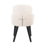 Dahlia Black Wood Cream Fabric Contemporary Dining Chairs (Set of 2) 17 Dahlia Black Wood Cream Fabric Contemporary Dining Chairs (Set of 2)