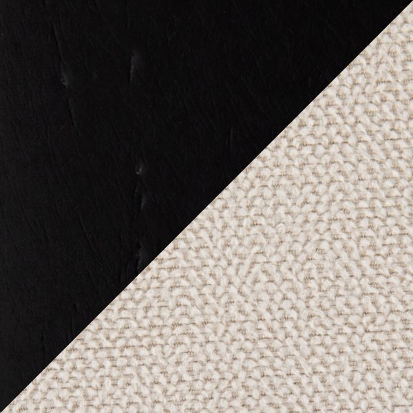 Dahlia Black Wood Cream Fabric Contemporary Dining Chairs Set of 2 9