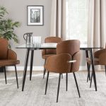 Dahlia Black and Camel Contemporary Dining Chairs (Set of 2) 11 Dahlia Black and Camel Contemporary Dining Chairs (Set of 2)