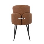 Dahlia Black and Camel Contemporary Dining Chairs (Set of 2) 16 Dahlia Black and Camel Contemporary Dining Chairs (Set of 2)