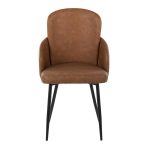 Dahlia Black and Camel Contemporary Dining Chairs (Set of 2) 17 Dahlia Black and Camel Contemporary Dining Chairs (Set of 2)