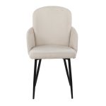 Dahlia Black and Cream Contemporary Dining Chairs (Set of 2) 15 Dahlia Black and Cream Contemporary Dining Chairs (Set of 2)