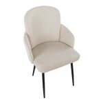 Dahlia Black and Cream Contemporary Dining Chairs (Set of 2) 16 Dahlia Black and Cream Contemporary Dining Chairs (Set of 2)