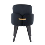 Dahlia Contemporary Black Velvet Dining Chairs with Gold Accents (Set of 2) (Set of 2) 13 Dahlia Contemporary Black Velvet Dining Chairs with Gold Accents (Set of 2) (Set of 2)