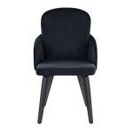 Dahlia Contemporary Black Velvet Dining Chairs with Gold Accents (Set of 2) (Set of 2) 14 Dahlia Contemporary Black Velvet Dining Chairs with Gold Accents (Set of 2) (Set of 2)