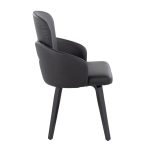Dahlia Contemporary Black Wood and Faux Leather Dining Chairs with Chrome Accent (Set of 2) (Set of 2) 11 Dahlia Contemporary Black Wood and Faux Leather Dining Chairs with Chrome Accent (Set of 2) (Set of 2)
