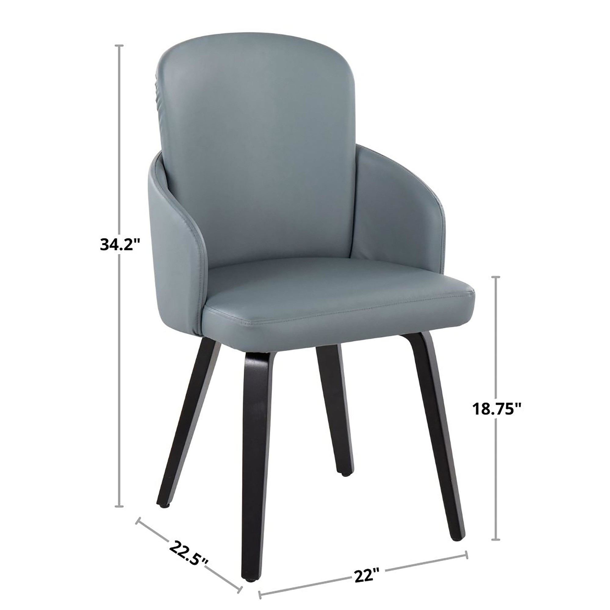 Dahlia Contemporary Camel Faux Leather Chrome Dining Chairs (Set of 2) 8 Dahlia Contemporary Camel Faux Leather Chrome Dining Chairs (Set of 2) - Image 8