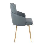 Dahlia Contemporary Grey Faux Leather Dining Chairs (Set of 2) (Set of 2) 14 Dahlia Contemporary Grey Faux Leather Dining Chairs (Set of 2) (Set of 2)