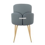 Dahlia Contemporary Grey Faux Leather Dining Chairs (Set of 2) (Set of 2) 16 Dahlia Contemporary Grey Faux Leather Dining Chairs (Set of 2) (Set of 2)