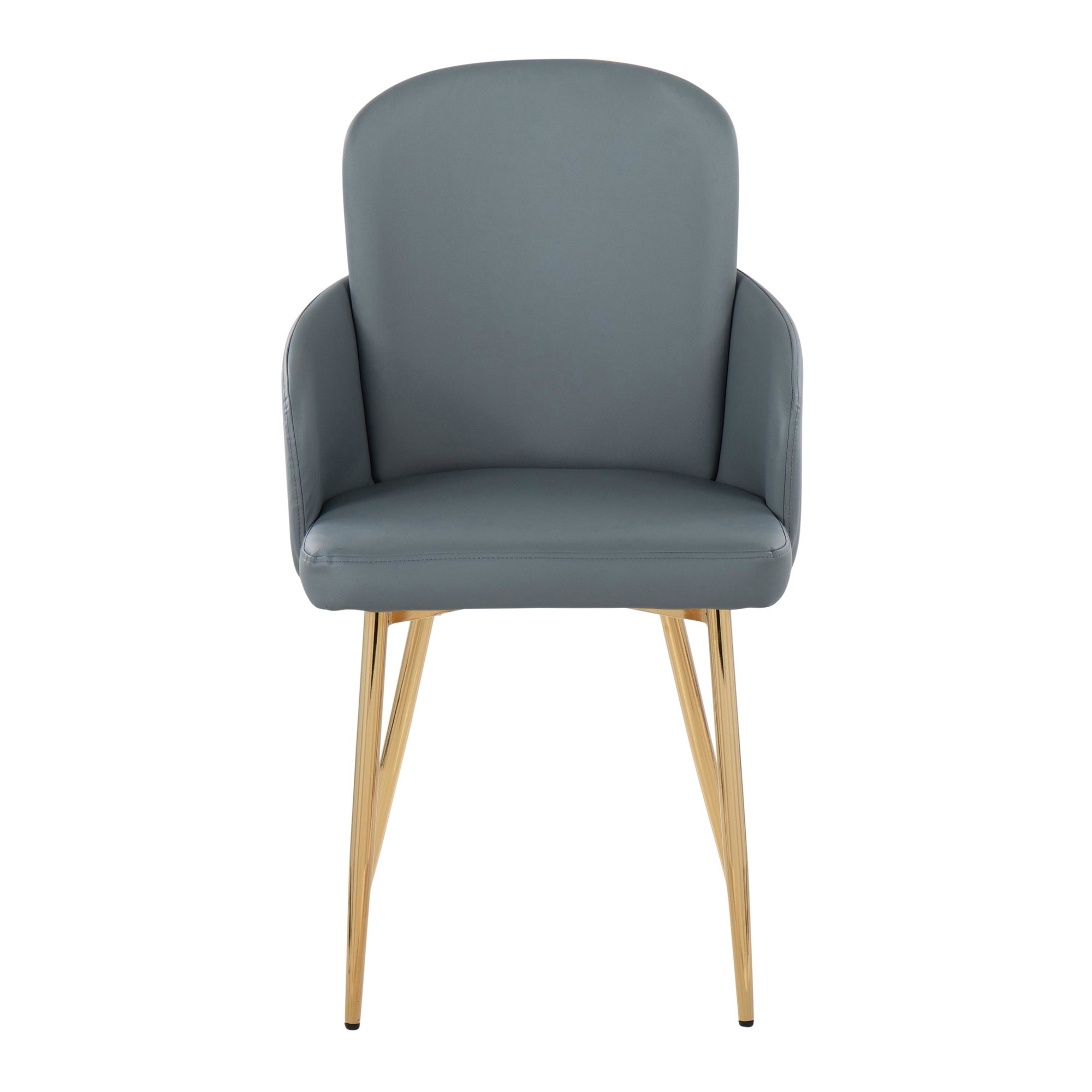 Dahlia Contemporary Grey Faux Leather Dining Chairs (Set of 2) (Set of 2) 7 Dahlia Contemporary Grey Faux Leather Dining Chairs (Set of 2) (Set of 2) - Image 7