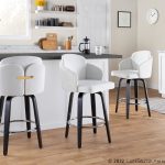 Dahlia Cream Velvet Black Wood Contemporary Counter Stool (Set of 2) 13 Dahlia Cream Velvet Black Wood Contemporary Counter Stool (Set of 2)