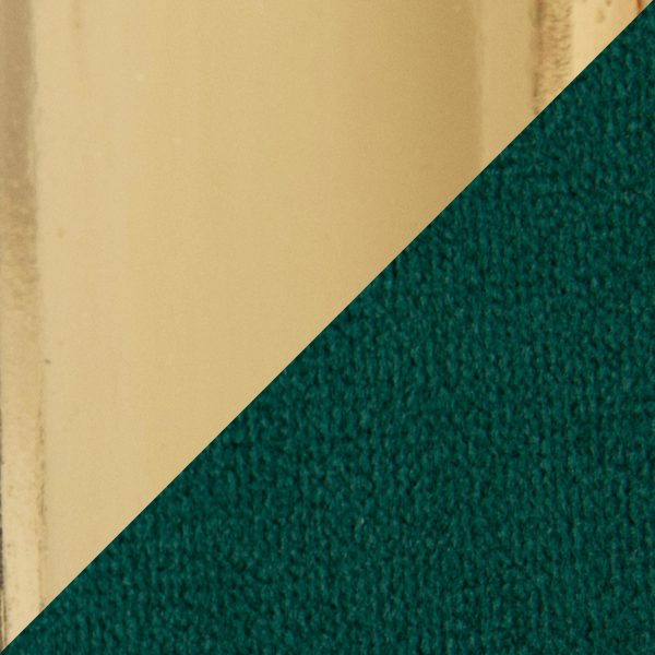 Dahlia Gold Green Velvet Contemporary Dining Chairs Set of 2 9