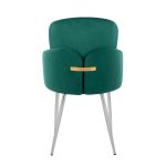 Dahlia Green Velvet Contemporary Dining Chairs (Set of 2) 14 Dahlia Green Velvet Contemporary Dining Chairs (Set of 2)