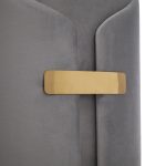 Dahlia Silver Velvet Contemporary Nesting Ottoman Set 19 Dahlia Silver Velvet Contemporary Nesting Ottoman Set